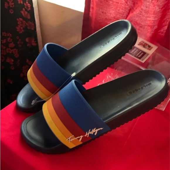 Tommy Hilfiger Roomie Slide Sandals - Imperial Blue - Picture 1 of 11